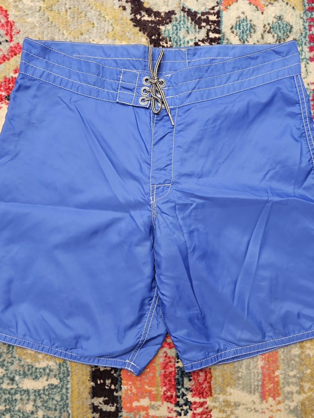 Birdwell Beach Britches Mens Size 35 USA Made Board Shorts 100% Nylon 8" Inseam